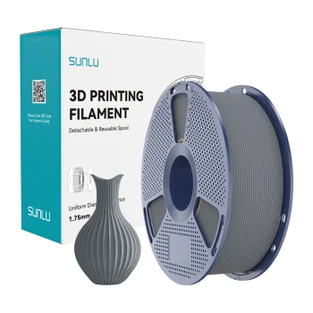 Sunlu PLA Classic 3D spausdintuvo plastikas 1.75mm 1kg, pilkas