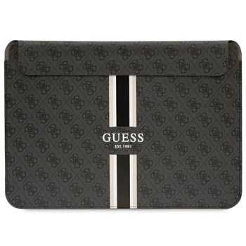 Guess 4G Printed Stripes 14" nešiojamojo kompiuterio dėklas, juodas