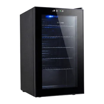 Euhomy BR001-89BL gėrimų šaldytuvas-vitrina, 70L, juodas