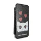 Atverčiamas dėklas Karl Lagerfeld Valentine telefonui iPhone X / Xs, juodas