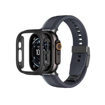 Amazingthing Minimal apsauginis dėklas Apple Watch Ultra 3 49mm, juodas