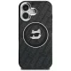 Dėklas Karl Lagerfeld IML Choupette Head Logo iPhone 16 MagSafe, juodas