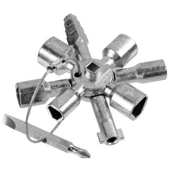 KNIPEX TwinKey universalus skirstomųjų spintų raktas