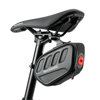 Rockbros C61 Bike Saddle Bag with Smart Rear Light 0.45L - Black