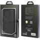 Audi dėklas iPhone 15 Pro telefonui GT Synthetic Leather, juodas