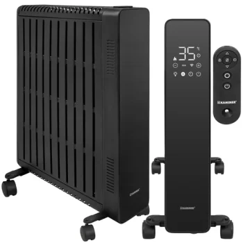 Elektrinis tepalinis radiatorius Kaminer Arvell, 2500W, 11 sekcijų, WiFi, juodas