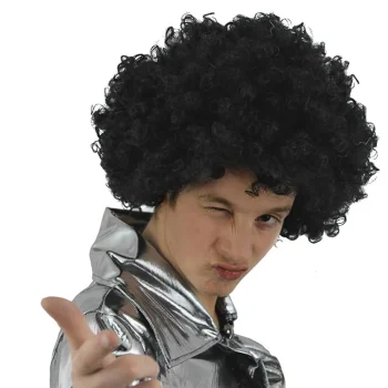 Black Curly Afro Wig for Carnival and Party