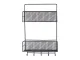 Hanging Metal Organizer / Shelf for Kitchen and Bathroom, Black