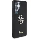 Guess Fixed Glitter Big 4G Metal Logo dėklas Samsung Galaxy S25 Ultra, juodas