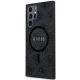 Guess 4G Collection dėklas Samsung Galaxy S24 Ultra telefonui su MagSafe, juodas