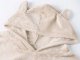 Warm Two-Piece Women\'s Pajamas with Hood, Soft Plush, Short Pants, Beige, XL