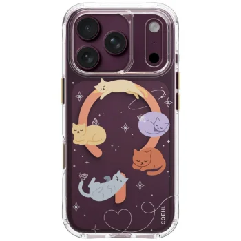 Uniq Coehl Elysia Magnetic dėklas iPhone 18 Pro / 17 Pro, rožinis