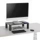 Ergo Office ER-415 monitoriaus stovas su Qi belaidžiu įkrovikliu, 17-32\", juodas