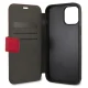Apple iPhone 12 mini 5.4\" US Polo Embroidery Collection Book Case Cover (USFLBKP12SPUGFLRE), Red