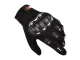Protective Motorcycle and Bicycle Touchscreen Gloves, Black, L/XL