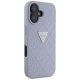 Guess Hot Stamp 4G Pattern dėklas, skirtas Apple iPhone 16, violetinis