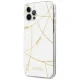 Guess Gold Chain dėklas telefonui iPhone 12 Pro Max 6.7\", Baltas
