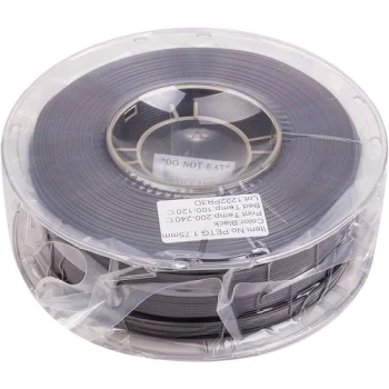 3D spausdintuvo filamentas PETG, 1.75 mm, 1 kg, juodas