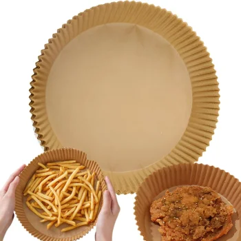 Apvalūs popieriniai įdėklai karšto oro gruzdintuvei, 16 cm, 50 vnt.