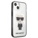 Karl Lagerfeld dėklas iPhone 13 mini, skaidrus