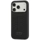 Dėklas iPhone 18 Pro / 17 Pro Audi Leather Case MagSafe, odinis, juodas