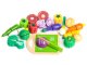 ECOTOYS Wooden Cutting Vegetables Play Food Set for Kids 20 Pieces