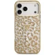 Guess Leopard Glitter MagSafe Case for iPhone 17 Pro Brown