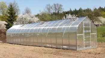 Šiltnamis KLASIKA STANDART 2,5x10 m su pamatu ir 4 mm polikarbonatu