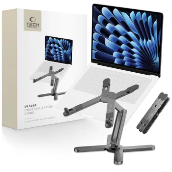 Nešiojamojo kompiuterio stovas Tech-Protect ULS200 iki 16", pilkas