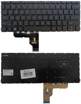 Klaviatūra HP ProBook 430 G8, 430 G9, 435 G7, 435 G8, US, juoda
