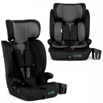 Ecotoys automobilinė kėdutė vaikams 76-150 cm su puodelio laikikliu