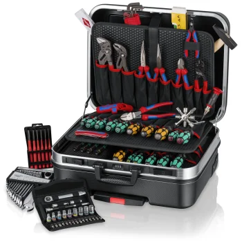 Įrankių lagaminas su įrankiais KNIPEX BIG Basic Move Mechanics 00 21 06 M ant ratukų, 79 vnt.