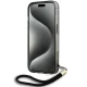 Karl Lagerfeld dėklas iPhone 15 Pro Max su virvele, juodas
