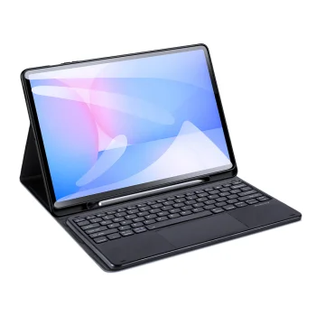 Dux Ducis TK dėklas su Bluetooth klaviatūra Samsung Galaxy Tab S10 FE+ Plus, juodas