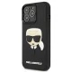 Karl Lagerfeld dėklas iPhone 13 ir 13 Pro 3D Rubber Karl\'s Head, juodas