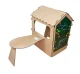 Medinis sodo namelis vaikams Case 108389 su lenta ir staliuku, 86x137x105 cm
