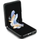 Dėklas Samsung Galaxy Z Flip 5 Case Metal Logo Kitty Head, juodas