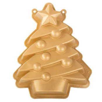 Silicone Baking Mold Christmas Tree Shape, Gold
