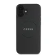 Guess Grained Gold Ring MagSafe dėklas skirtas iPhone 16, juodas