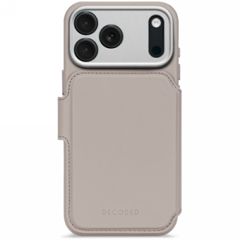 Decoded odinis atverčiamas dėklas su MagSafe iPhone 17 Pro Max, pilkas