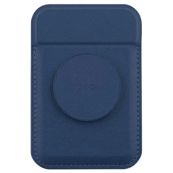 Uniq Flixa magnetic card wallet with stand navy blue
