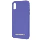Karl Lagerfeld silikoninis dėklas iPhone X / Xs, purpurinis