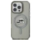 Karl Lagerfeld IML Metal Karl&Choupette Head MagSafe dėklas iPhone 16 Pro Max, juodas