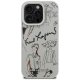 Karl Lagerfeld Grained Pattern & Logo MagSafe dėklas iPhone 16 Pro Max - Pilkas