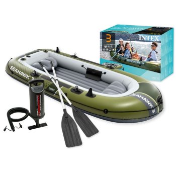 Pripučiama valtis Intex Seahawk 3 su irklais ir pompa (3 asmenims)