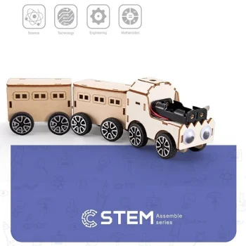 Medinis konstruktorius Traukinys, STEM edukacinis žaislas