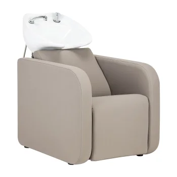 Gabbiano Sylvia Electric Hairdressing Wash Unit with Footrest, Beige