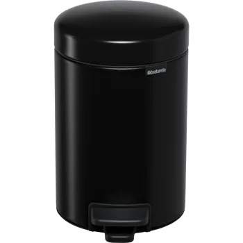 Šiukšliadėžė su pedalu Brabantia Newicon 3 L, matinė juoda