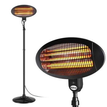 Elektrinis terasos šildytuvas Bauerkraft 2000W, pastatomas ar pakabinamas