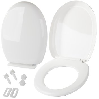 Universal Soft-Close Toilet Seat, White